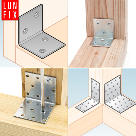 Winkelverbinder 40x40x100x2 1 Stück