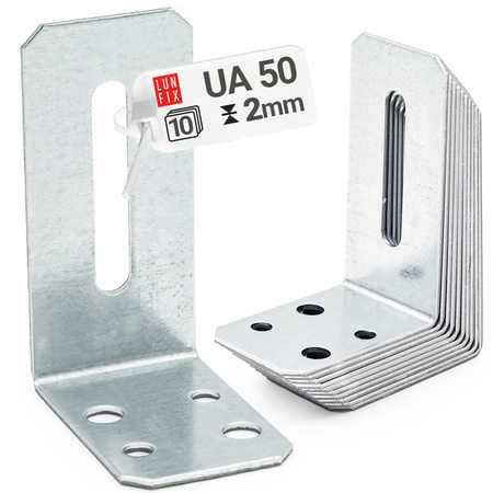 10 xTürrahmenwinkel 80x40x65mm UA50 Verzinkt