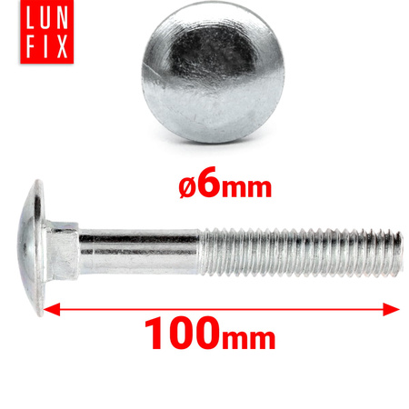 Schlossschrauben M6x100 1 kg (50 Stück)