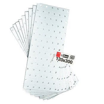 Flachverbinder 300x120x2mm Lochplatte 10 Stk