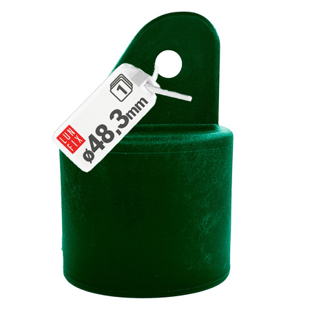 Strebenkappe zur Befestigung Grün für 48 mm Pfosten