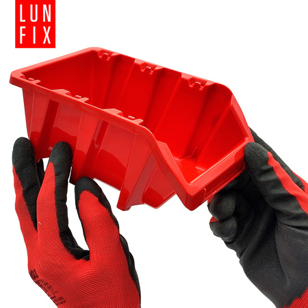 20x Stapelbox Rot 198x118x84