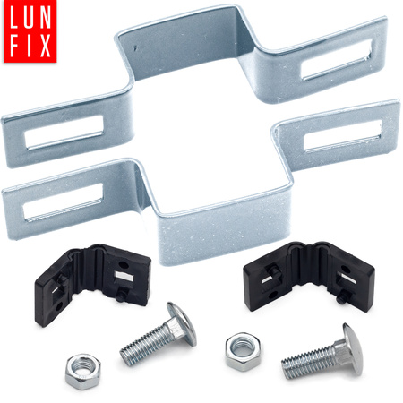 Mittelschelle Vierkant für 40x60 mm Pfosten Verzinkt