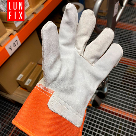 Verstärkte Arbeitshandschuhe aus Leder Größe 10 XL 12stk.