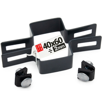 Mittelschelle Vierkant für 40x60 mm Pfosten Anthrazit