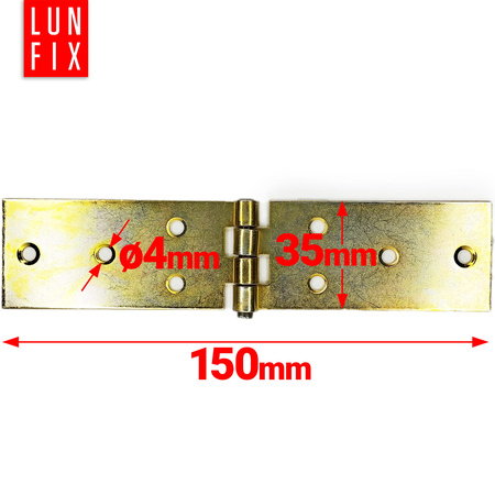 Scharnier Klappbar verzinkt 150x35x1,5mm 2stk