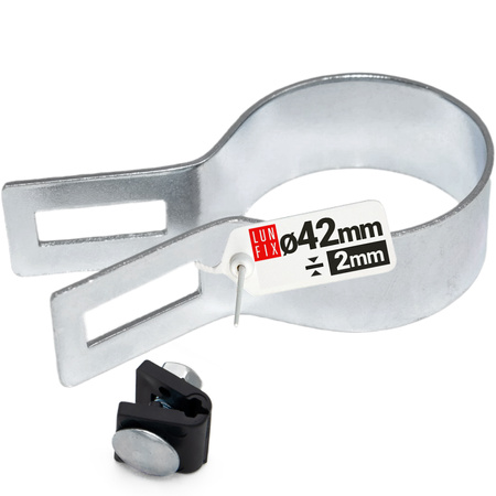 Endschelle Rund für 42 mm Pfosten Verzinkt