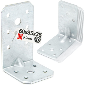 Winkelverbinder Lochplattenwinkel 60x35x35x2 10 Stück