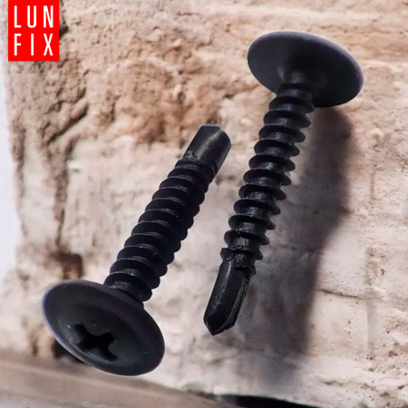 Bohrschrauben Schwarz 4,2 x 25 mm 500 Stk.