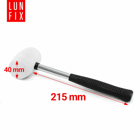 Młotek gumowy brukarski 50mm 225g niebrudzący