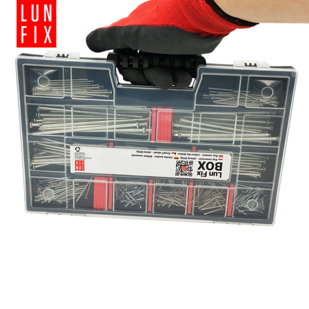 340 stück Sortiment Satz Stahlnägel Verzinkt