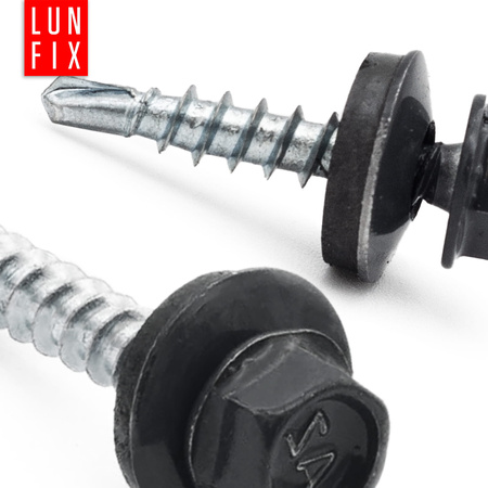 Trapezblechschrauben 4,8 x 35 mm 250 Stück Anthrazit RAL 7016