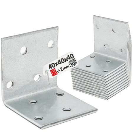 Breitwinkel Eckwinkel 40x40x40x2 mm 10 Stück