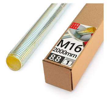 Gewindestange M16 x 2000 mm, 1 Stück Festigkeitsklasse 8.8 DIN 975