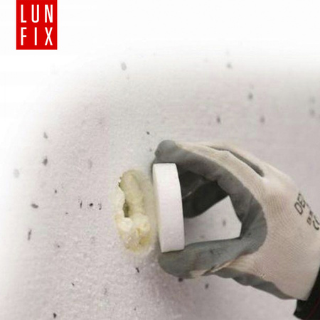 Styropor Abdeckkappen Rondelle Ø 67 mm Weiß 100stk.