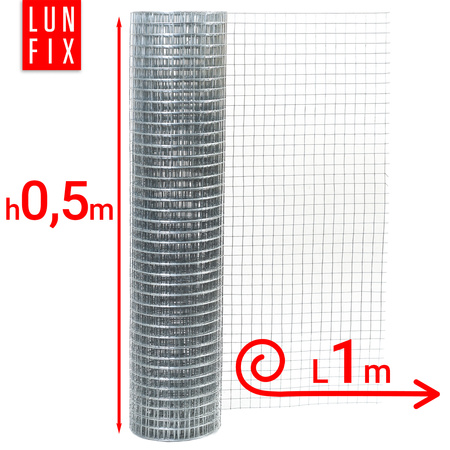 Siatka zgrzew 13*13 fi 0,8 OC ***h/0,5m*** (1mb)