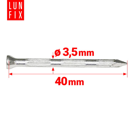 Gehärtet Betonnägel 3,5x40 mm 1kg