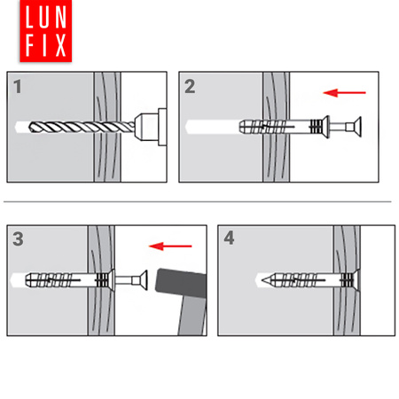 Schlagdübel 10x200 mm 50 Stük