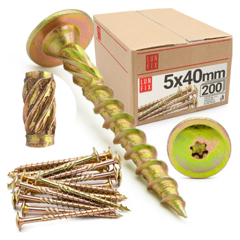 Tellerkopfschrauben 5x40 mm 200 Stück TX25