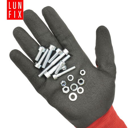 540 stück Sortiment Satz Zylinderkopfschrauben Muttern Unterlegscheiben M5-M6