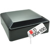 Pfostenkappen Schwarz 100x100 mm Eckig 1 stuck