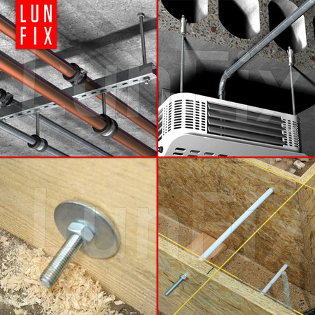 Gewindestange M10 x 1000 mm, 10 Stück | Festigkeitsklasse 4.8 | DIN 975