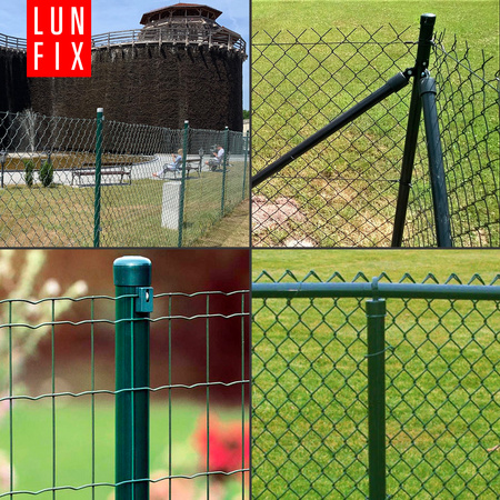 Słupek ogrodzeniowy okrągły fi 42 1,2mm grubości 2m 200cm grafitowy