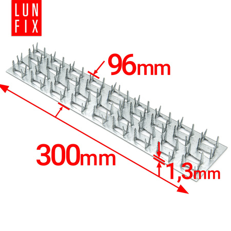 Nagelplatte 300x96x1,3mm Flachverbinder 1 Stk