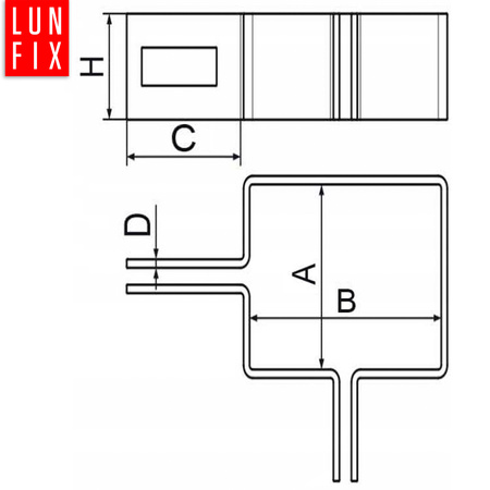 Eckschelle für 100x100 mm Pfosten Graphit