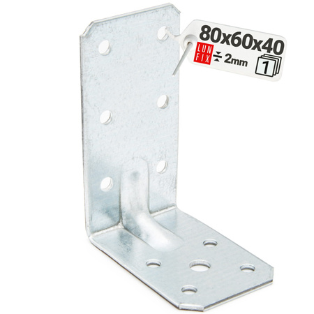 Winkelverbinder Lochplattenwinkel 80x60x40x2