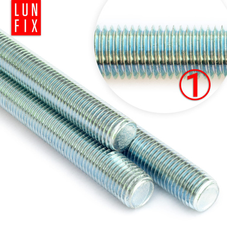 Gewindestange M16 x 1000 mm, 10 Stück | Festigkeitsklasse 4.8 | DIN 975