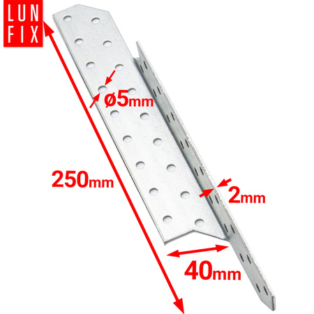 Sparrenpfettenanker 40x250mm Rechts 50er Set