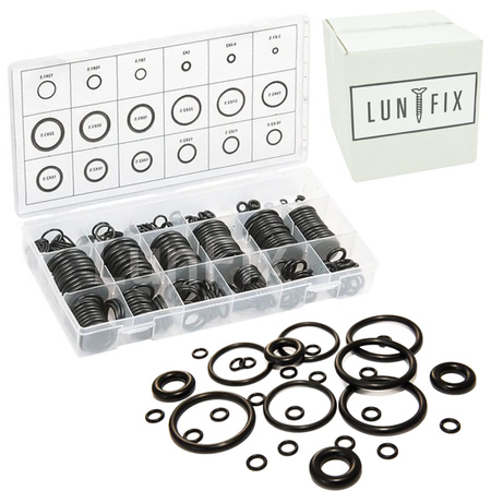 Gumowe uszczelki hydrauliczne oringi zestaw D3-22 mm 279 szt.