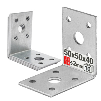 Breitwinkel Eckwinkel 50x50x40x2 mm 10 Stück