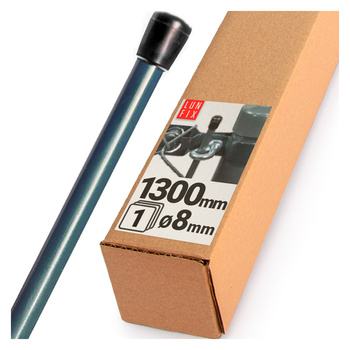 Geflechtspannstab 1300 x 8 mm PVC Anthrazit