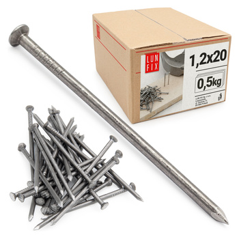 Drahtstifte 1,2x20 0,5kg (2730 stück) Unverzinkter