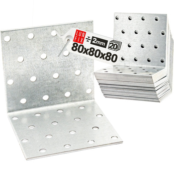 Winkelverbinder 80x80x80x2 20 Stück