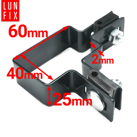 Eckschelle für 40x60 mm Pfosten Graphit