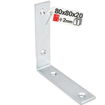 Stuhlwinkel Konstruktionswinkel 80x80x20x2 mm