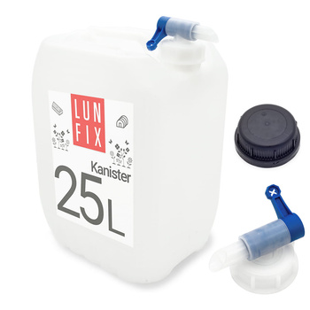 Wasserkanister 25 l HDPE mit Auslaufhahn