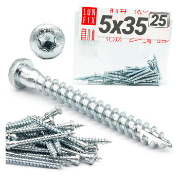 Winkelbeschlagschraube 5x35 mm TX20 25 St.