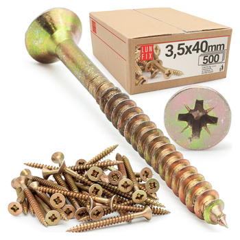 Universalschraube 3,5x40 mm 500 Stück Kreuzschlitz PZ2