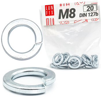 Federringe M8 DIN 127 20 stk.