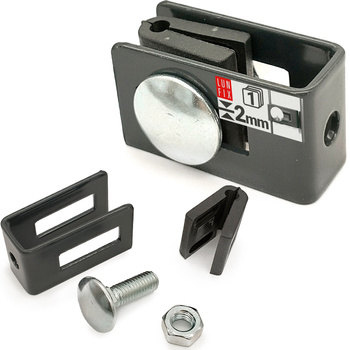 Stabmattenzaun Halter 4mm 5mm Komplett Graphit