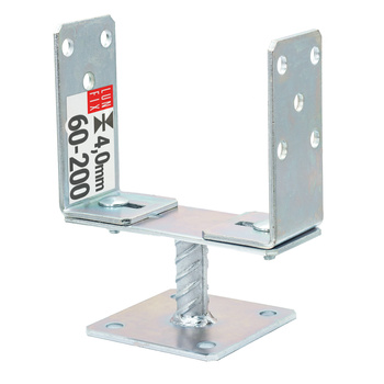 Pfostenträger zum Aufschrauben U-Form 200x60x4mm