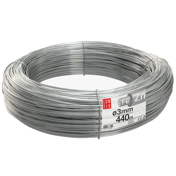 Spanndraht Gartendraht Silber Verzinkt 440m Ø3mm