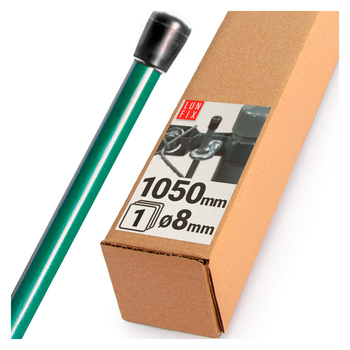 Geflechtspannstab 1050 x 8 mm PVC Grün