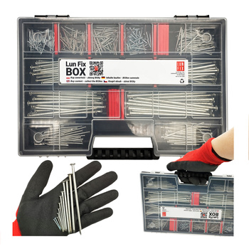 340 stück Sortiment Satz Stahlnägel Verzinkt