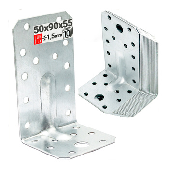 10er Set Schwerlast Winkelverbinder 90x50x55