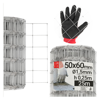 Armierungsgewebe Wand H25cm L25m Maschenweite 50x60mm Ø1,5mm